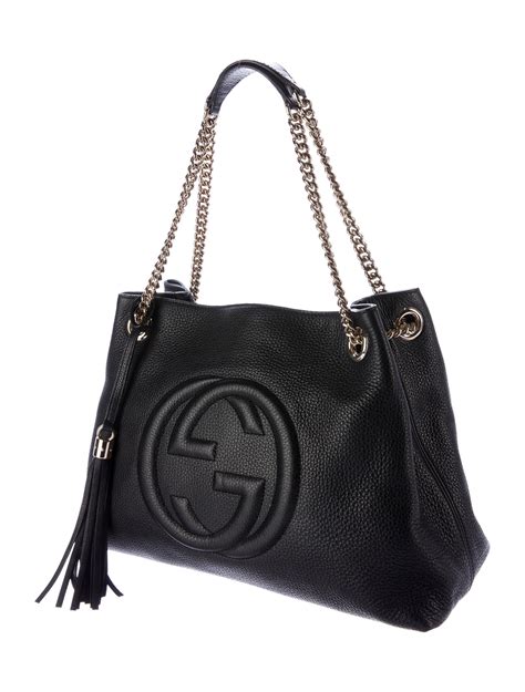 Gucci Soho Chain Shoulder Bag Handbags Guc150146 The Realreal