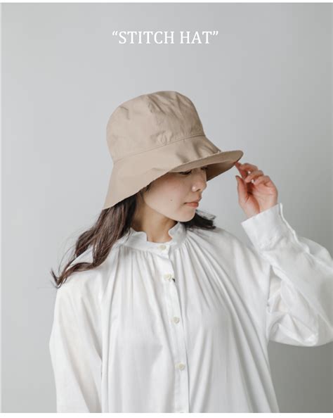 mature ha マチュアーハ オーガニックコットン ステッチ ハット stitch hat mas fn レディース Piu di aranciato ピウディアランチェート