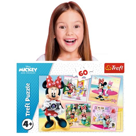 Myszka Minnie puzzle dla 5 latka 60 elementów HIT 12793929750 Allegro pl