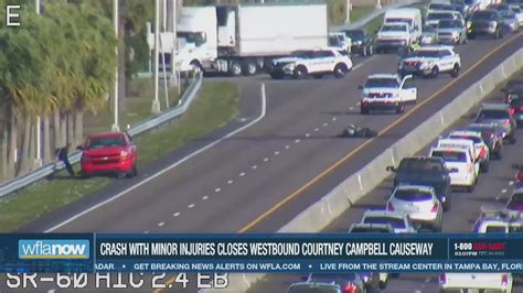 Crash Closes Westbound Lanes Of Courtney Campbell Causeway Wfla