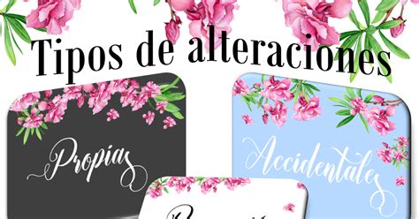 Tipos de alteraciones musicales propias accidentales y precaución