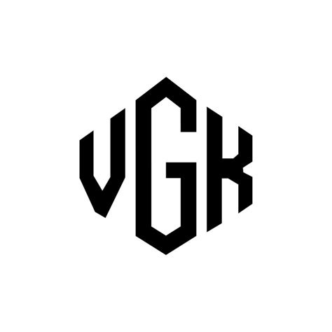 Vgk Letter Logo Design With Polygon Shape Vgk Polygon And Cube Shape