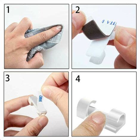 Alwaysh Cable Clips Pcs Cable Tidy Clips Cable Ties Self