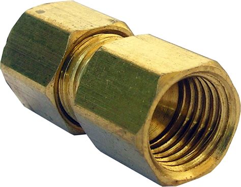 Lasco 17 6751 1 4 Inch Female Flare By 1 4 Inch Compression Brass Adapter