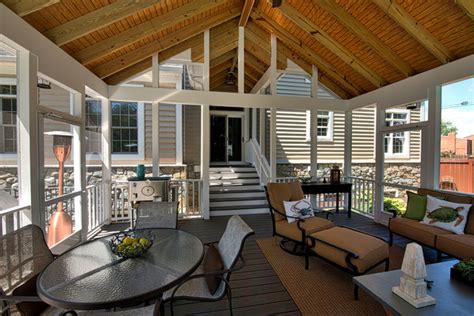 Screened Porch Addition Traditional Verandah Dc Metro By Della