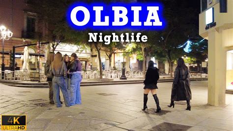 Nightlife Olbia Sardinia Italy 4k A Nightlife Winter Walk YouTube