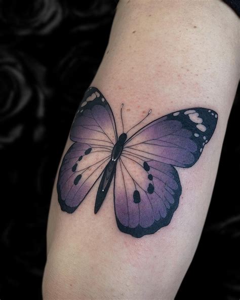 20+ Mesmerizing Purple Butterfly Tattoo Inspirations for Your Next Ink ...