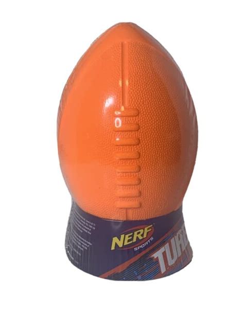 Nerf Sports Turbo Jr Football New In Package Orange And Gray Ball Hasbro