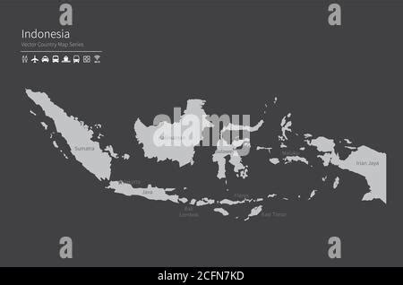 Mapa Vectorial De Yakarta Mapa Detallado De La Zona Administrativa De