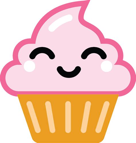 Cupcakes Emoji Clipart Faces Cute Cartoon Cupcake Emojis Clip Art