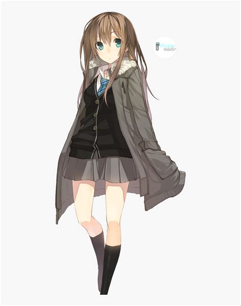 Cute Anime School Girls, HD Png Download , Transparent Png Image - PNGitem