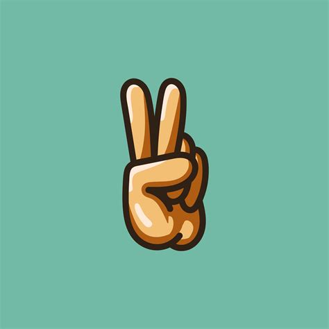 Hand making a peace sign illustration - Download Free Vectors, Clipart ...