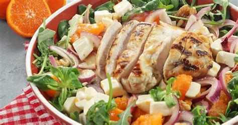 Ensalada de pollo con naranja o mandarina Recetas Fáciles Reunidas