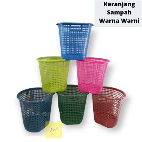 Jual Keranjang Sampah Plastik Awet Glossy Merk KSB 1pcs Shopee