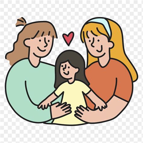 Lesbian Couple Png Sticker Lgbtq Parenting Transparent Background Free Image By Rawpixel