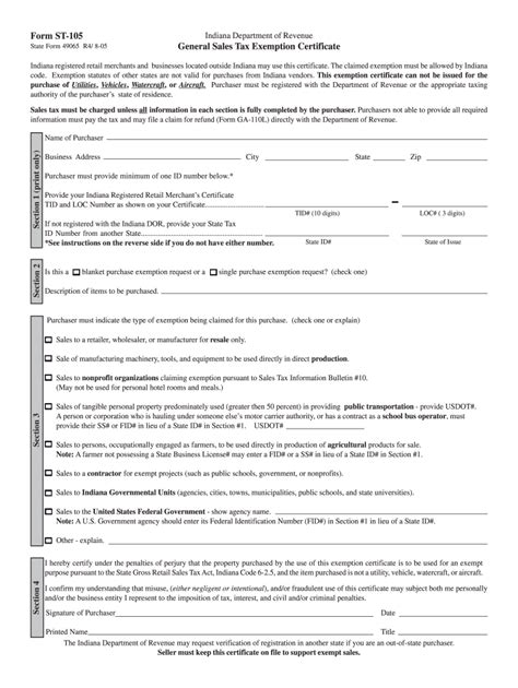 Printable St105 Form Complete With Ease Airslate Signnow