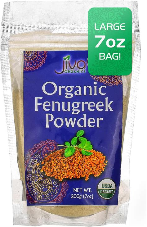 Amazon Jiva Organic Fenugreek Powder Ounce Bag Non Gmo Vegan