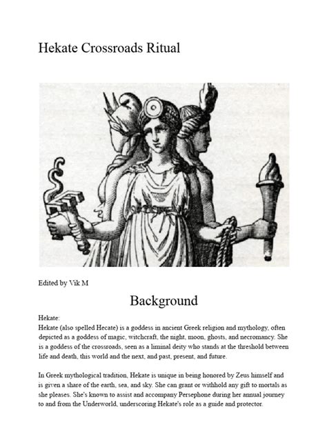 Hekate Ritual Pdf Mythology Folklore