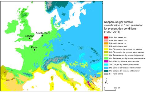 Köppen Geiger climate classification This study focuses on Amsterdam