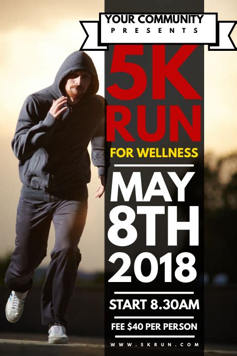 5k Run Flyer Template Postermywall