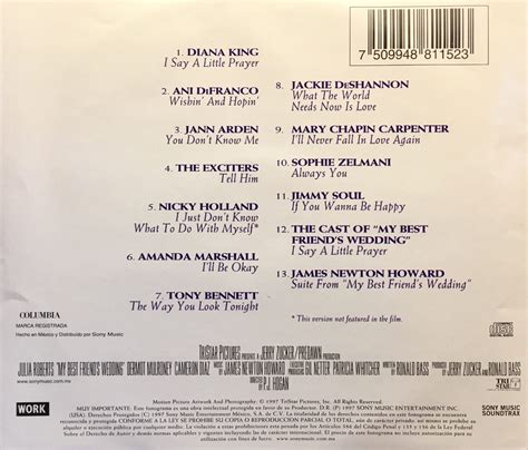 Cd Julia Roberts My Best Friends Wedding Soundtrack 599 99 En