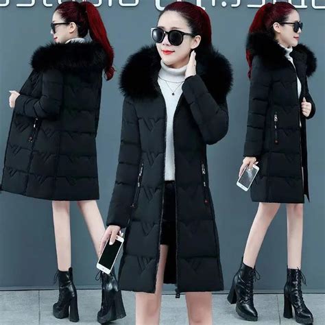 Buy Slim-fit Cotton-padded Jacket New Women's Thick Warm Down Jacket ...