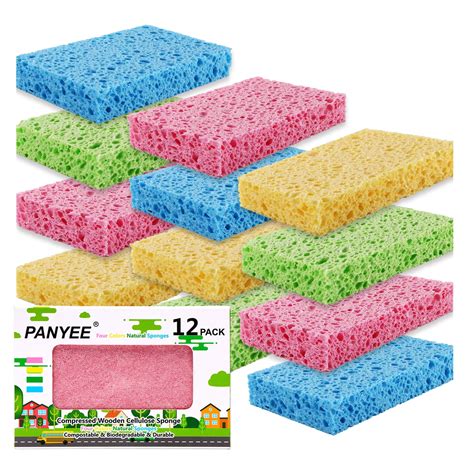 Cleaning Scrub Colored Spongenon Scratch Kitchen Cellulose Dishwashing