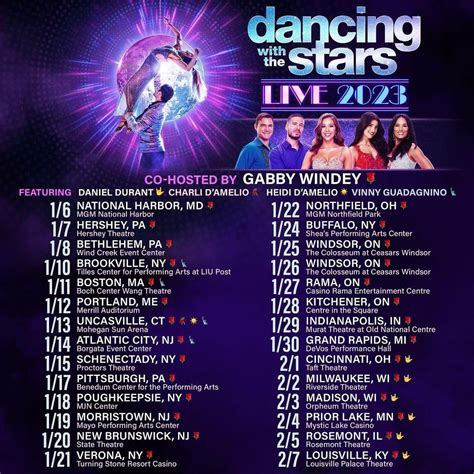 DWTS Tour Dates : r/dancingwiththestars