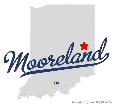 Map Of Mooreland In Indiana