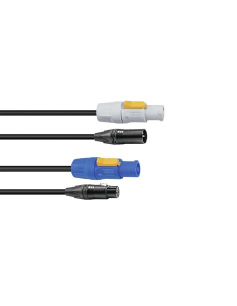 SOMMER CABLE Combi Cable DMX PowerCon XLR 2 5m