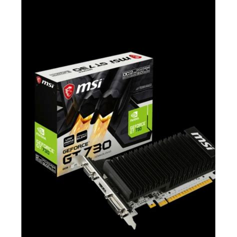 Jual Vga Card Msi Geforce Gt Black Gb Ddr New Shopee Indonesia