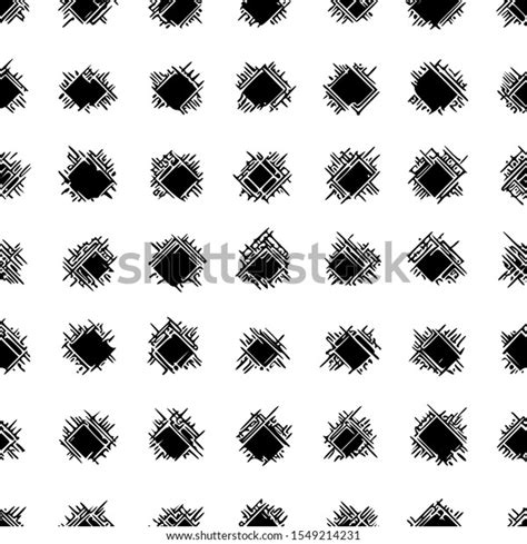 Seamless Pattern Black Shapeless Spots On Stock Vector Royalty Free