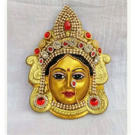 Terracotta Durga Devi Face Fiber, Home at Rs 575 in Chennai | ID ...