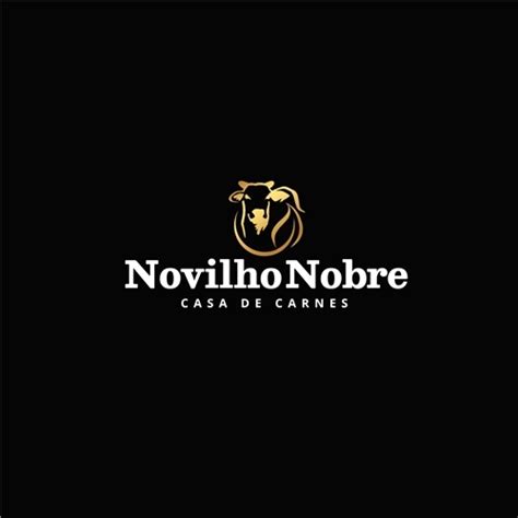 Casa de carnes Novilho Nobre Criação de Logo Para Alimentos Beb