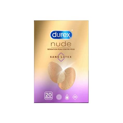 Durex Nude Sans Latex Sensation Peau Contre Peau Pr Servatifs