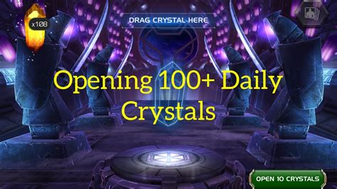 Opening 100 Daily Crystalsmcoc Youtube