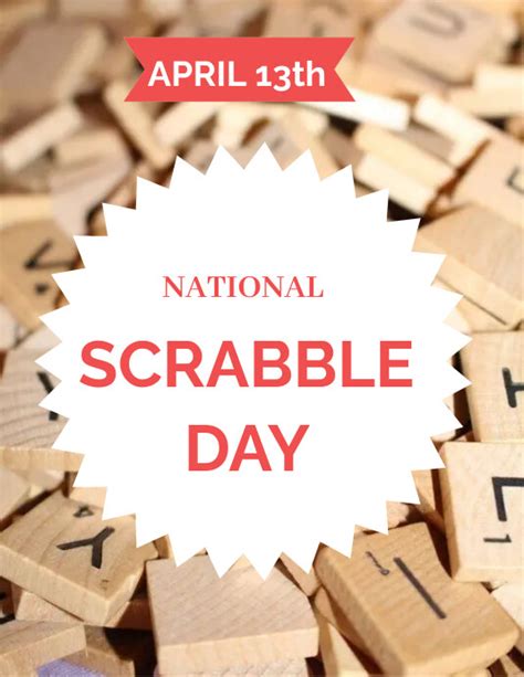 National Scrabble Day Template Postermywall