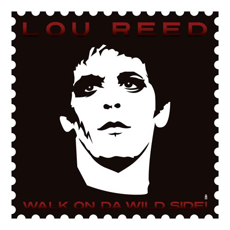 Lou Reed Dibujo Vectorial Impresión Digital Lou Reed Stamp Movie