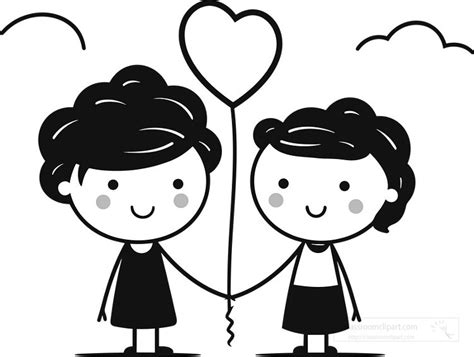 People Outline Clipart Cartoon Simple Love Black Outline | The Best Porn Website