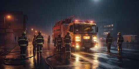 Premium AI Image | Fire engine Generative AI Fire Fire and Rescue Service 