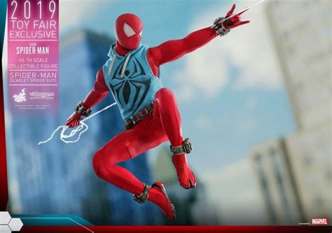 Hot Toys Marvel Spider Man Scarlet Spider Suit Figures
