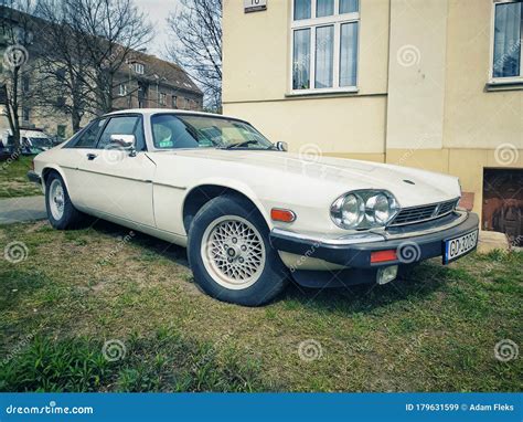 Classic British Car Jaguar XJS Coupe Two Doors Car Parked Editorial