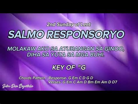 Salmo Responsoryo February Nd Sunday Of Lent Molakaw Ako