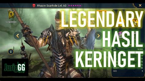 Raid Shadow Legends Rhazin Scarhide Kesayangan Juriggg Youtube