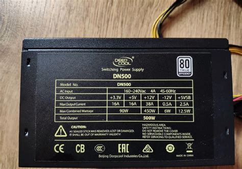 Обзор от покупателя на Блок питания Deepcool DN500 Nova 500W ATX ...