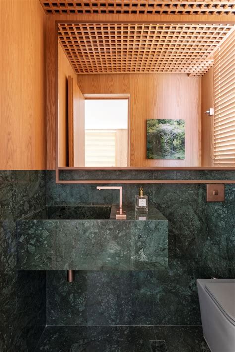 Banheiro Sem Box Com Meia Parede - Meia parede no banheiro: confira quais materiais usar + 28 fotos de ...