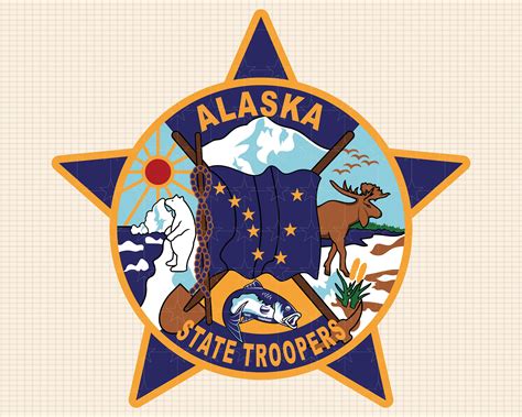 Patch of the Alaska State Troopers SVG Bundle, Alaska State Troopers ...