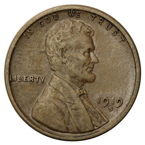 1919 S Lincoln Wheat Cent Penny Extra Fine XF EBay