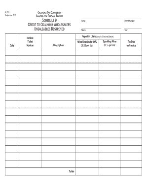 Fillable Online Tax Ok ALC 9 September 2011 Oklahoma Tax Commission