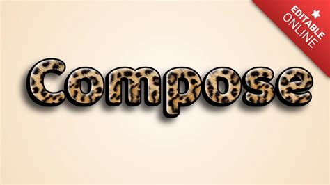 Compose Leopard D Text Effect Generator